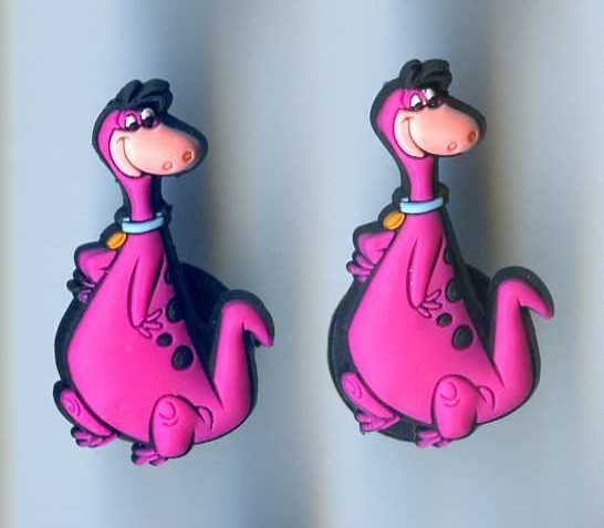 CROCS SHOE CLOGS CHARMS Cartoon Flintstones Dino 1 Pair 2pc