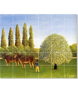 Jean-Jacques Rousseau Poster Art Painting Ceramic Tile Mural BTZ23073 - $410.31 CAD+