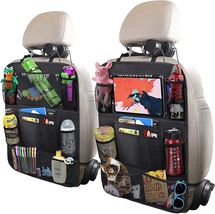 Waterproof Backseat Organizer for Kids - 10" Tablet Holder &amp; 9 Storage S... - $29.65