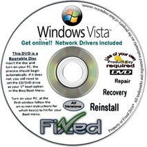 Windows Vista Home Premium x32/32 bit Fresh Re Install Disc - Free Tech Support - £7.07 GBP