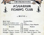 Aquarium Fishing Club Thanksgiving Menu Puerto Rico 1950&#39;s - £33.32 GBP