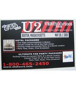 U2 6 PC COLLECTION POSTCARDS PRE PARTY PASS DUBLIN INFO 2001 HARD ROCK +... - $40.45 CAD