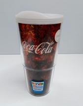 Coca-Cola Tervise Tumbler Cup with Lid 24 oz Double Wall Insulation - $19.75