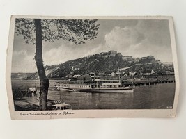 Original Germany Postcard Feste Ehrenbreitstein A. Rhein Rhine River Bro... - $186.39 MXN