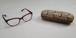Guess Gu7209 Pur-3 54-17-135 Purple Eyeglasses Frames With Animal Print Accent - £29.53 GBP
