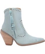 Dingo Womens Classy N' Sassy Snip Toe Leather Ankle Boots, Size 9 Denim ... - $139.00