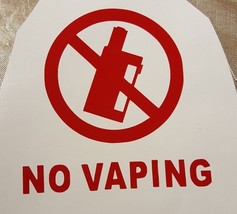 No Vaping Sign Logo Vinyl Decal Sticker - Choose color - $64.74 MXN