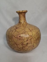Vtg. Royal Haeger Pottery MCM Vase – 9.5” Tall, Bark / Wood, Earthy Style Wrap, - £38.76 GBP