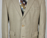 Brooks Brothers 346 Mens Silk &amp; Wool Houndstooth Sport Coat Jacket 43R - £27.26 GBP
