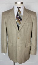 Brooks Brothers 346 Mens Silk &amp; Wool Houndstooth Sport Coat Jacket 43R - £27.19 GBP