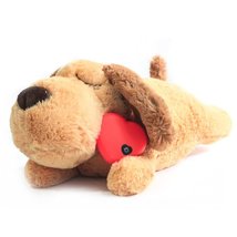 Pet Puppy Soft Plush Toy Heartbeat Sleeping Buddy Dog Behavioral Training Aid - £23.45 GBP