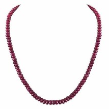 Natürlich Zertifiziert 124 Karat Einzel Line Rötlich Pink Rubin Perlen F... - £53.08 GBP