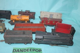 Vintage Pre War 11 Piece Assorted Lionel Trains Engine Locomotive Tender Cars  - £126.21 GBP