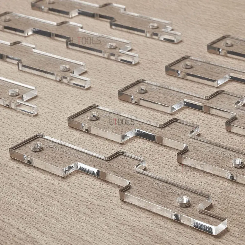 10pcs/Set Transparent Acrylic wor Milling Cutter Gauge Block Router Tabl... - $1,253.15 MXN
