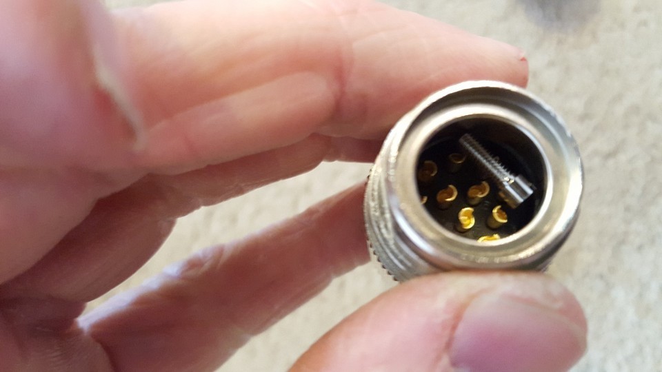 NEW Aero Aerospace (?) 12 Pin Plug Connector Adapter Male Screwed-on LOT Item image 4