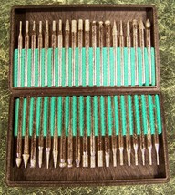 40pc 1/8 inch Shank DIAMOND HEAD BURR SET with Case New Grind Sand Polis... - $14.99