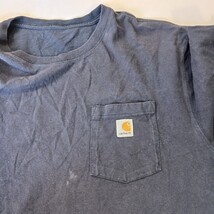 Carhartt K87 NVY Men's XL Short Sleeve Pocket Workwear Blue Cotton T-Shirt image 7