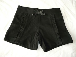 Garanimals 365 Kids Girls Pull On Front Ruffle Shorts Size 5 Solid Black... - £7.41 GBP