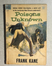 POISONS UNKNOWN a Johnny Liddell mystery by Frank Kane (1960) Dell paperback 1st - $12.86