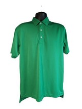 Dunning Golf Men&#39;s Short Sleeve Green Polo Shirt Size Medium  - £12.67 GBP