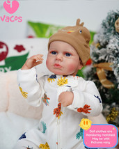 VACOS 20&quot; Real Life Reborn Baby Dolls Vinyl Silicone Realistic Newborn Girl Gift - £44.83 GBP