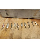 Lot of 10 Vintage Trout Fishing Spoons Small Delfin Thommen Chelly Littl... - $21.80