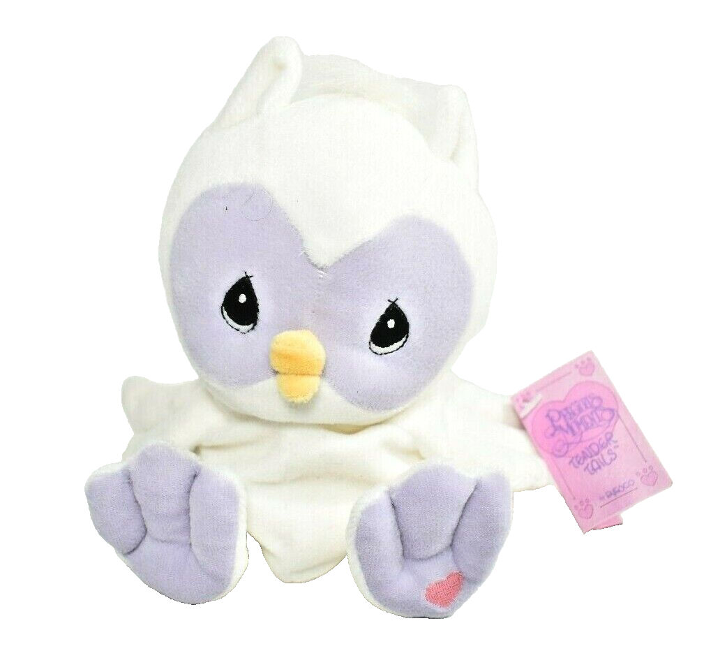 Enesco Precious Moments Tender Tails White Owl with Adoption Card (1998) - $9.41