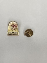 VTG United Way Pin Lot Loaned Executive Red &amp; Gold Tone &amp; Gold Lapel Pin - $8.00