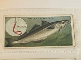 WD HO Wills Cigarettes Tobacco Trading Card 1910 Fish Bait Lure #45 coal... - $19.69