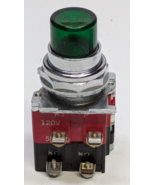 Cutler Hammer Green Illuminated Push Button Switch with Contact Blocks - €25,30 EUR