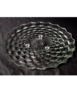Vintage FOSTORIA AMERICAN 12.5&quot; Crystal Clear Footed CUBIST Cake Sandwic... - $488.10 MXN