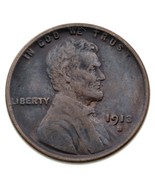 1913-S 1C Lincoln Wheat Cent in XF Condition, Brown Color, Nice Strike! - £58.66 GBP