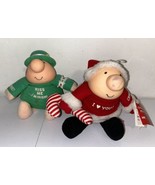 Ziggy Lot Of 2 Plush 1988 St. Patrick’s Day &amp; Christmas Vintage - $20.35