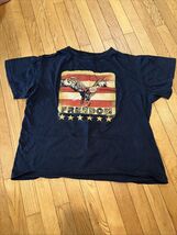 MOUNTAINAIRE T-Shirt USA American Flag Men L Red White Blue Short Sleeve... - $11.88