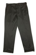 Van Heusen Traveler Men Size 32x32 (Measure 32x29)Black Chino Pants Stra... - $11.30