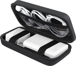 Canboc Electronics Travel Organizer, Macbook Charger Carrying Case,, Black - £28.43 GBP