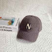 Embroidered Letter N Smiley Baseball Cap Men&#39;s And Women&#39;s Autumn And Winter Lam - £10.63 GBP