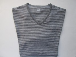 APT.9 Feeder Stripe V-Neck Short Sleeve Men’s T-Shirt Dark Gray M MSRP $28 - £10.29 GBP