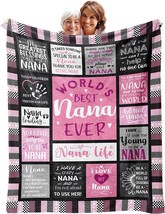Kituzol Nana Gifts Blanket 50”X60” - Birthday Gift For Nana - Best Nana Ever - £26.54 GBP