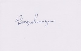 Gene Sarazen (d. 1999) Signed Autographed 3x5 Index Card - £21.83 GBP