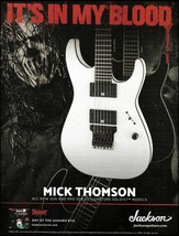 Slipknot Mick Thomson Signature Jackson USA Pro Soloist guitar ad advertisement - £2.99 GBP