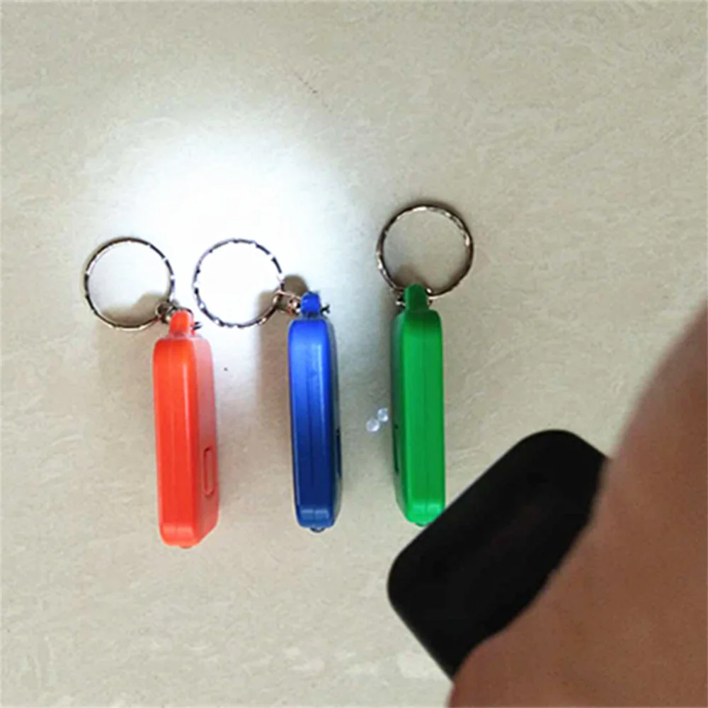 Solar Keychain lamp Rechargeable Portable Flashlight Mini Key Chain LED Bright - £8.33 GBP+