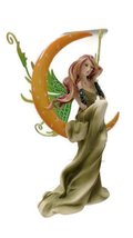 Fairy on Moon Figurine by Green Tree (Green) - £24.18 GBP