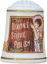 Dixon&#39;s Stove Polish - Franklin Mint 1980 Country Store Porcelain Thimble - $4.99