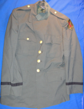 Usgi Serge AG-489 Officer Dress Green Army Dress Uniform Coat Jacket 38R - £45.31 GBP