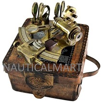 NauticalMArt Brass Sextant in Gift Case - £75.85 GBP