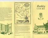 Rothley Court Brochure Map &amp; Tariff Leicestershire England 1984 - £59.47 GBP