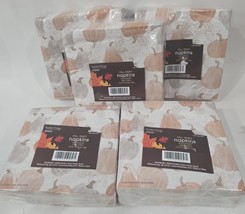 Lot of 5 Fall/Thanksgiving Holiday Party Napkins Pumpkin Design, 250 Cou... - $48.50