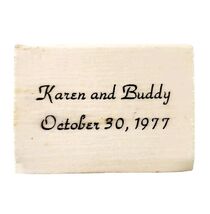 Karen &amp; Buddy Wedding 1977 Vintage Matches Collectible Marriage October ... - $19.99