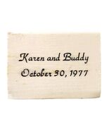Karen &amp; Buddy Wedding 1977 Vintage Matches Collectible Marriage October ... - $367.78 MXN